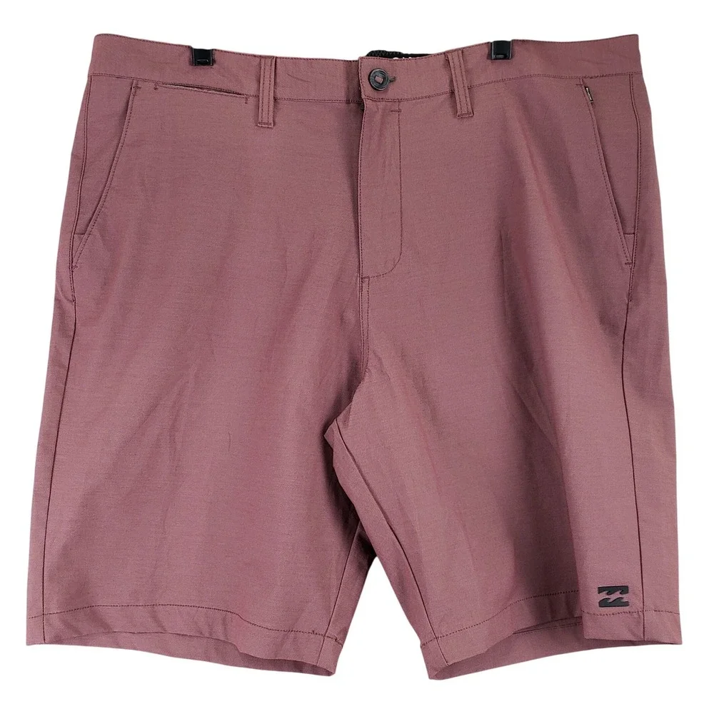 Billabong Crossfire Shorts Mens 40 Mauve Hybrid Quick Dry Stretch Skate Beach